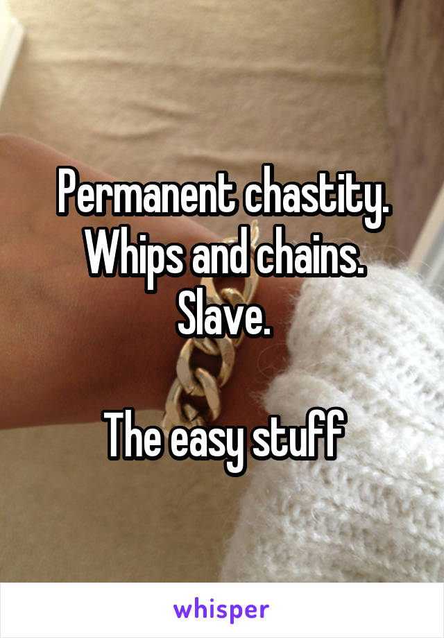 Whip Chastity